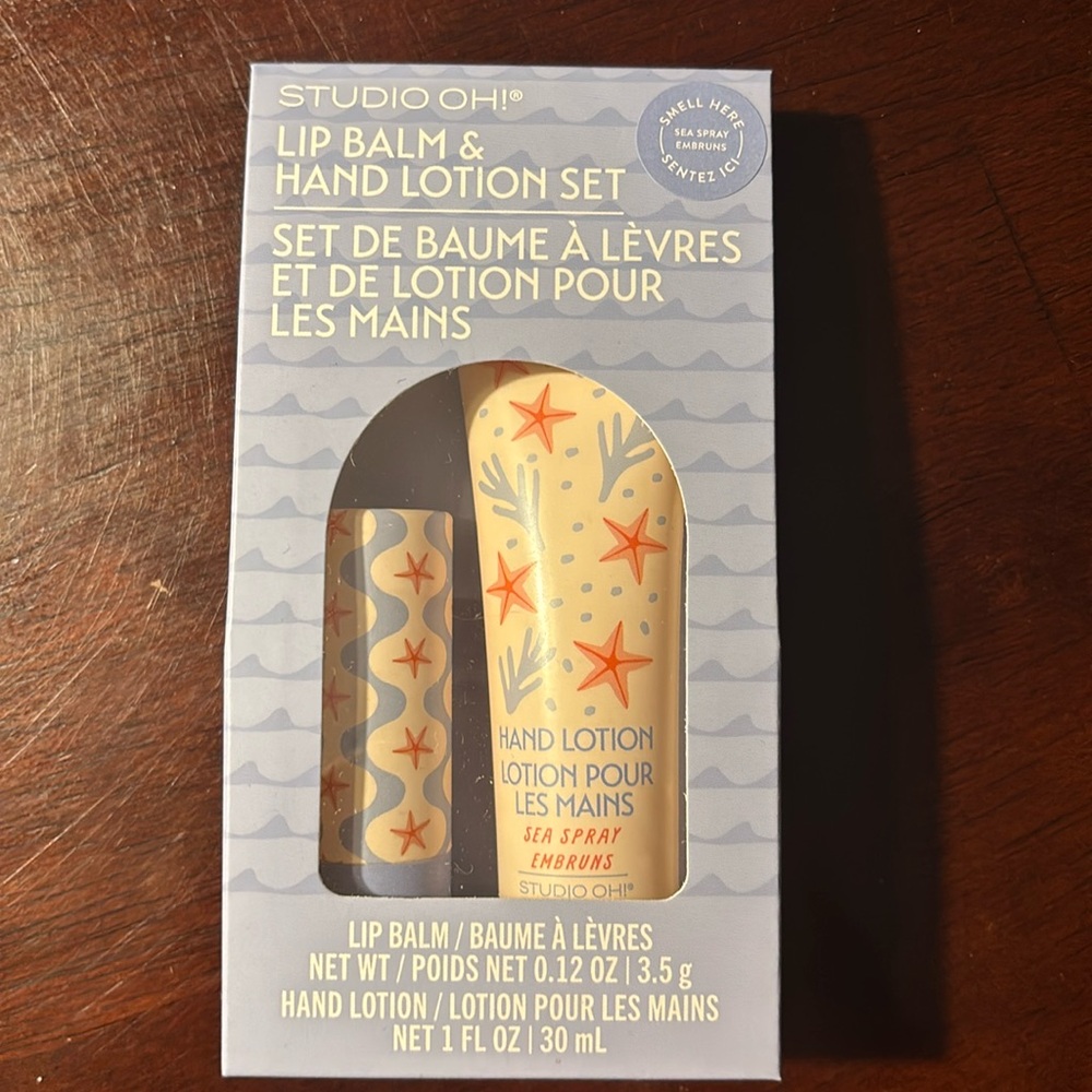 Studio Oh Sea Life Lip Balm & Hand Lotion Set